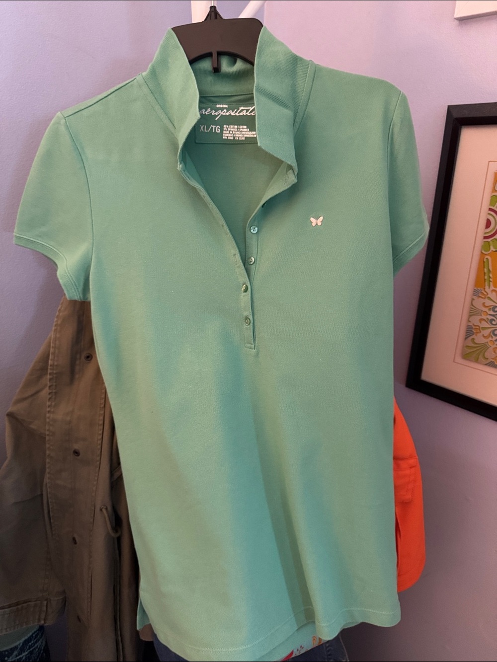 Aeropostale short sleeve polo shirt for women
